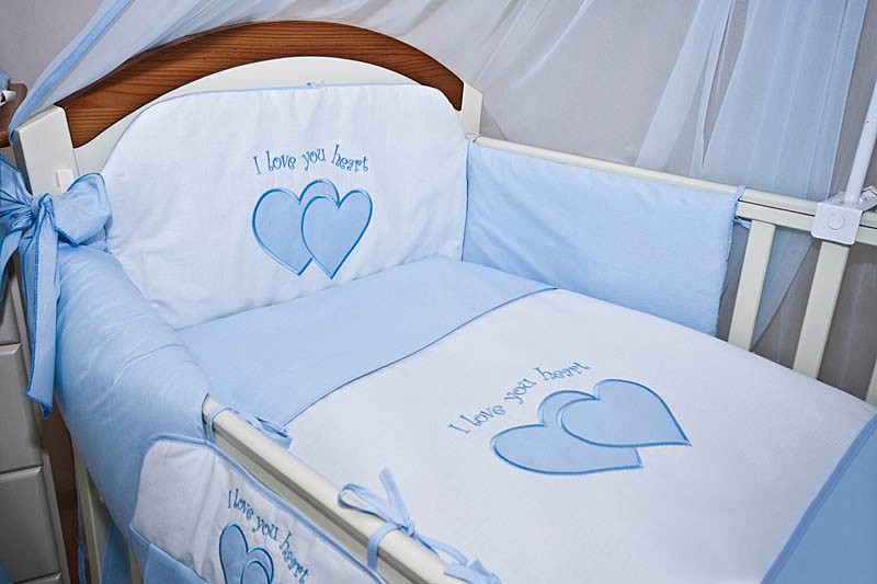 Sky Blue White Baby Bedding Set Rcbwb18 Best Price Online Shopping In Pakistan Istore Pk
